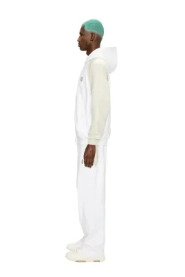 6PM White 2-Tone Hoodie