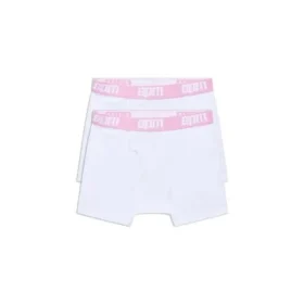 6PM White/Pink (2-Pack) Season Boxer Shorts